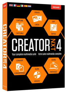 roxio creator nxt4 box